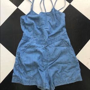 Loft denim romper
